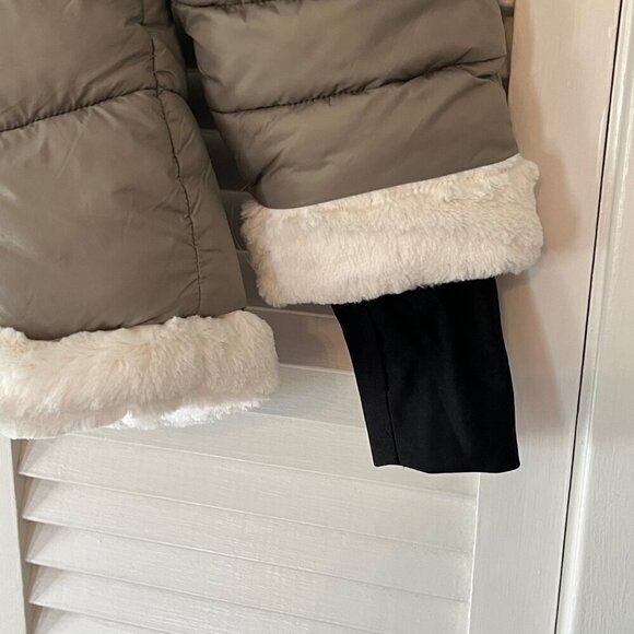 NWOT Jessica Simpson hooded puffer parka jacket small women's grey - Picture 3 of 9